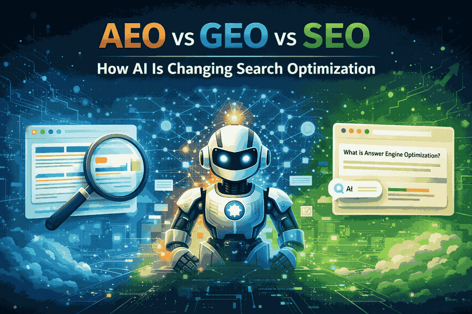 AEO vs GEO vs SEO: How AI Is Changing Search Optimization in 2026