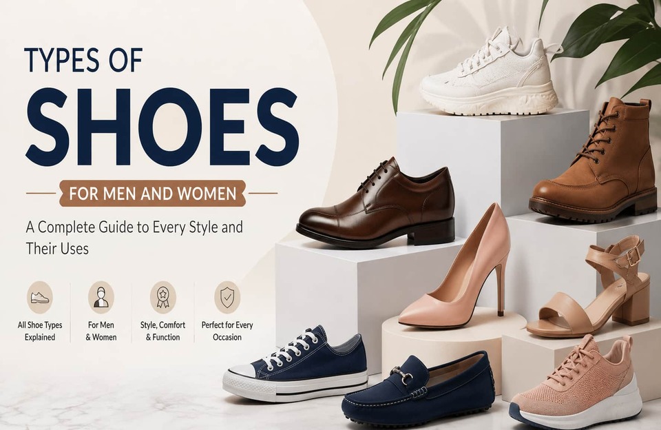 30 Types of Shoes for Men and Women (Names, Styles & Uses)